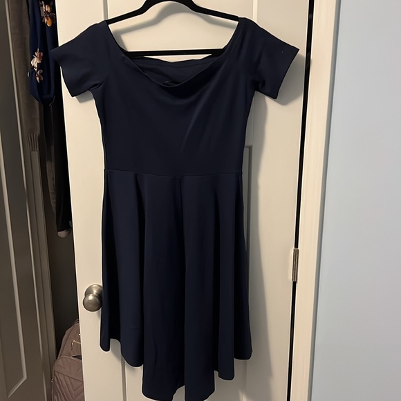 Off the Shoulder High Low Cocktail Dress - Picture 3 of 3